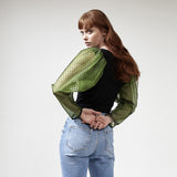 FLAVIN Polka Dots Tulle Sleeve Lookbook